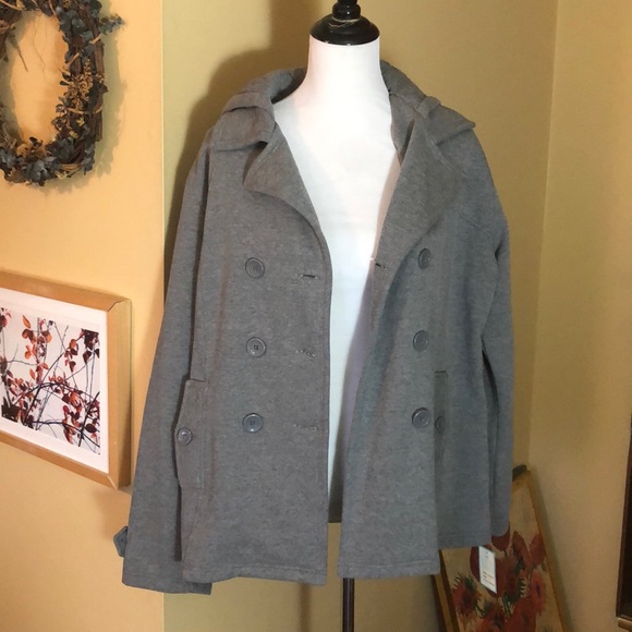 LEE Size Large Hoodie Button-Front Sweatshirt Cozy Classic Easy-Wear $58 NEW - Picture 15 of 15